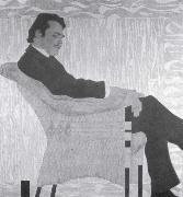 Egon Schiele Portrait of the painter hans massmann oil painting on canvas
